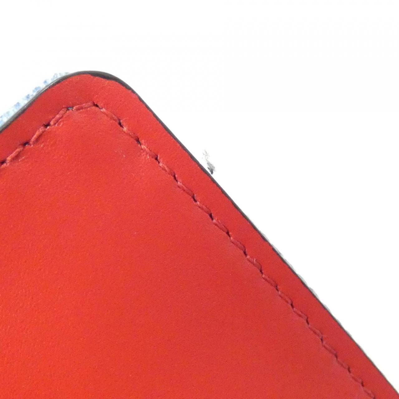 ルイヴィトン デニム モノグラム ポルトフォイユ フロール チェーン M69036 チェーンウォレット