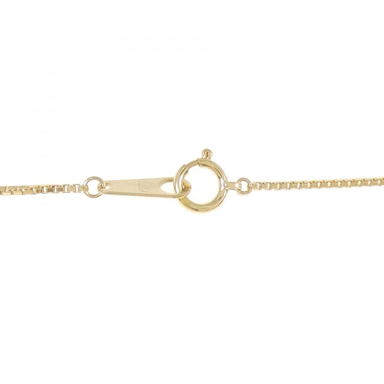 K18YG/PT900 ダイヤモンド ネックレス 0.24CT