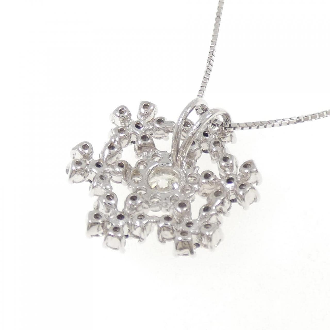 K18WG ダイヤモンド ネックレス 0.32CT
