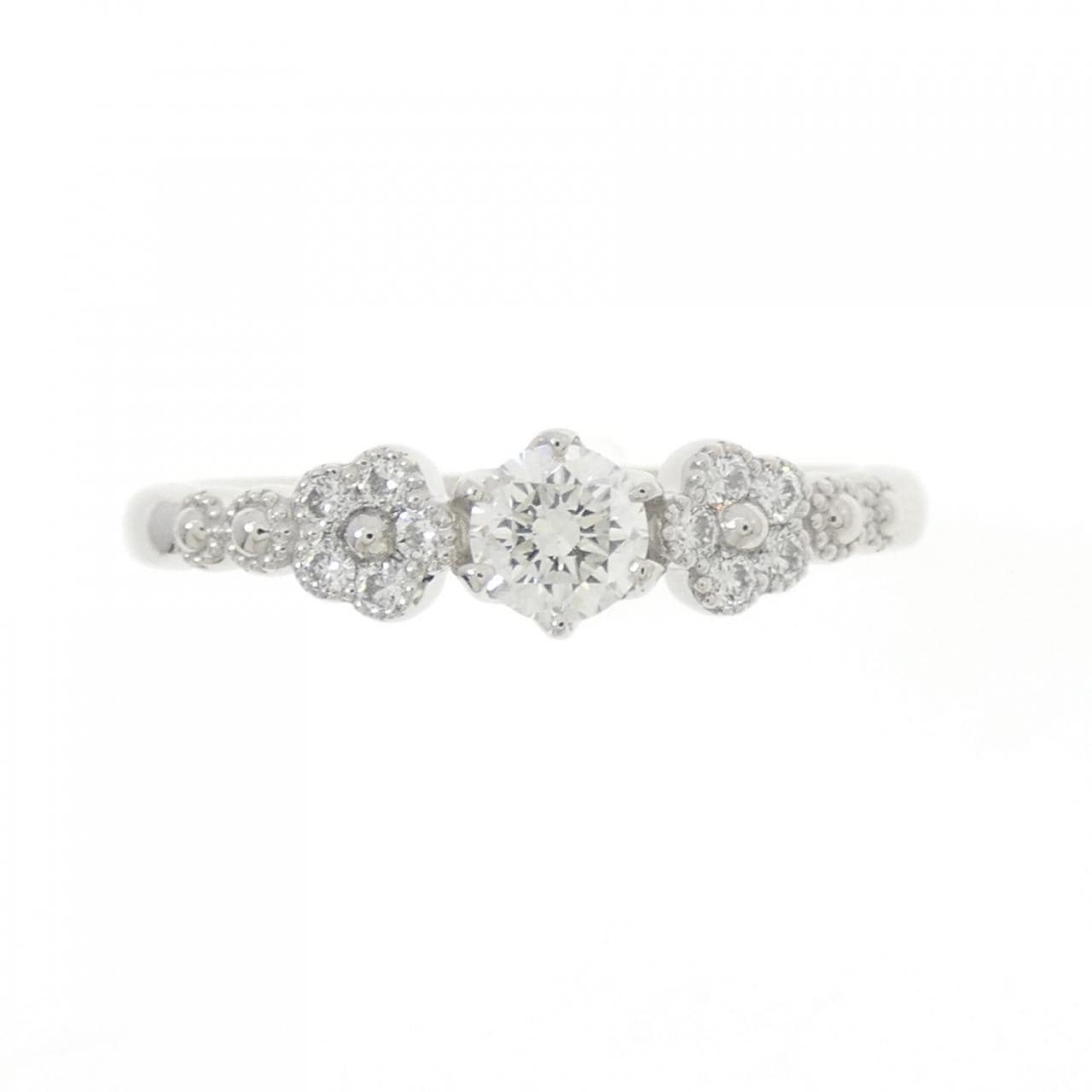 PT フラワー ダイヤモンド リング 0.237CT
