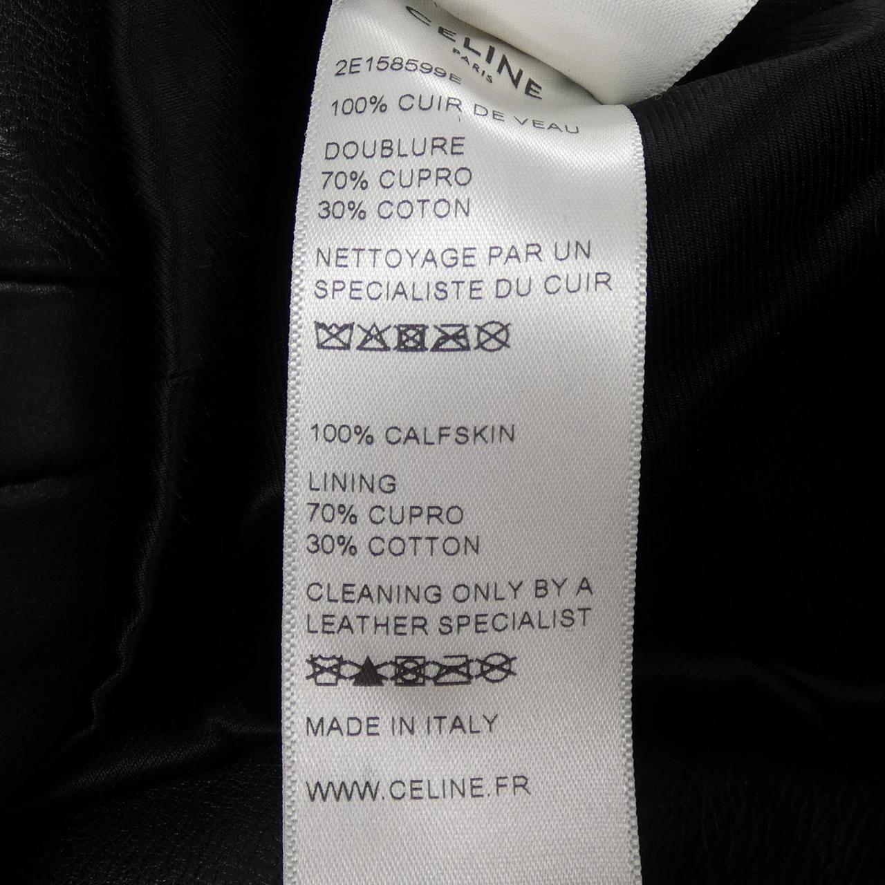 セリーヌ CELINE クラシックバイカージャケット 2E158599E レザーライダースジャケット