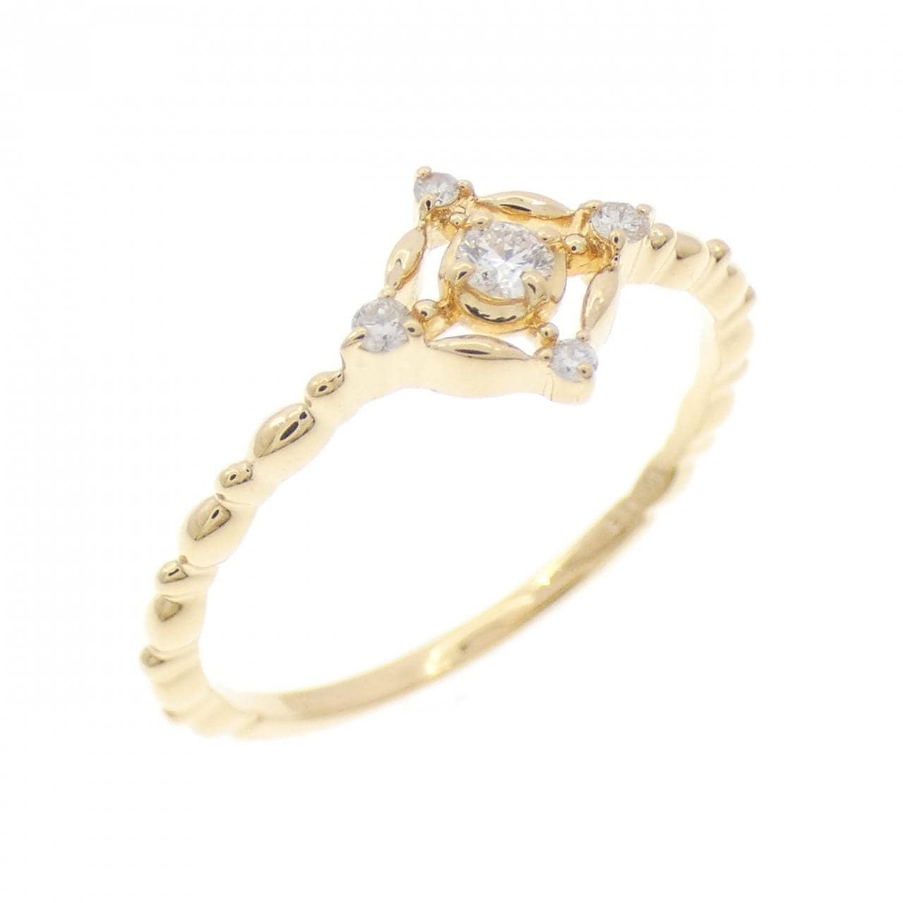 K18YG ダイヤモンド リング 0.13CT