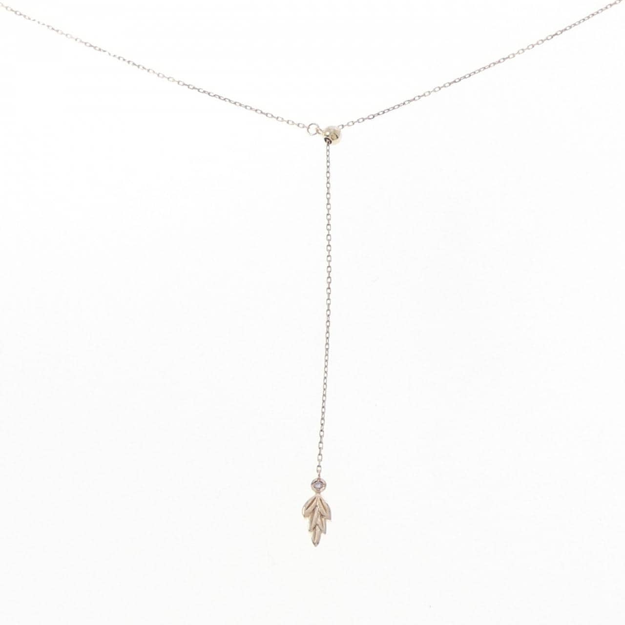 アガット ダイヤモンド ネックレス 0.008CT