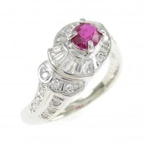PT900 ルビー リング 0.50CT