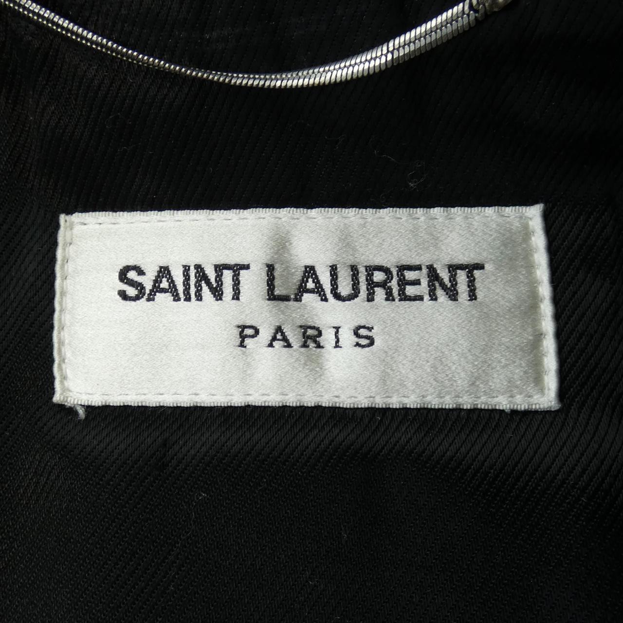 SAINT LAURENT SAINT LAURENT 皮革騎士夾克