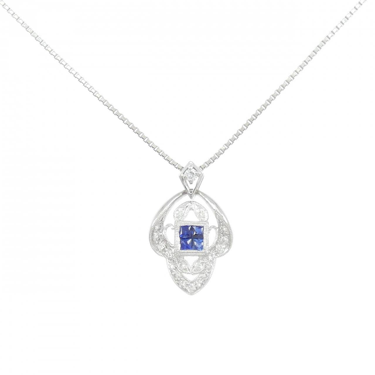 PT900/PT850 サファイヤ ネックレス 0.35CT