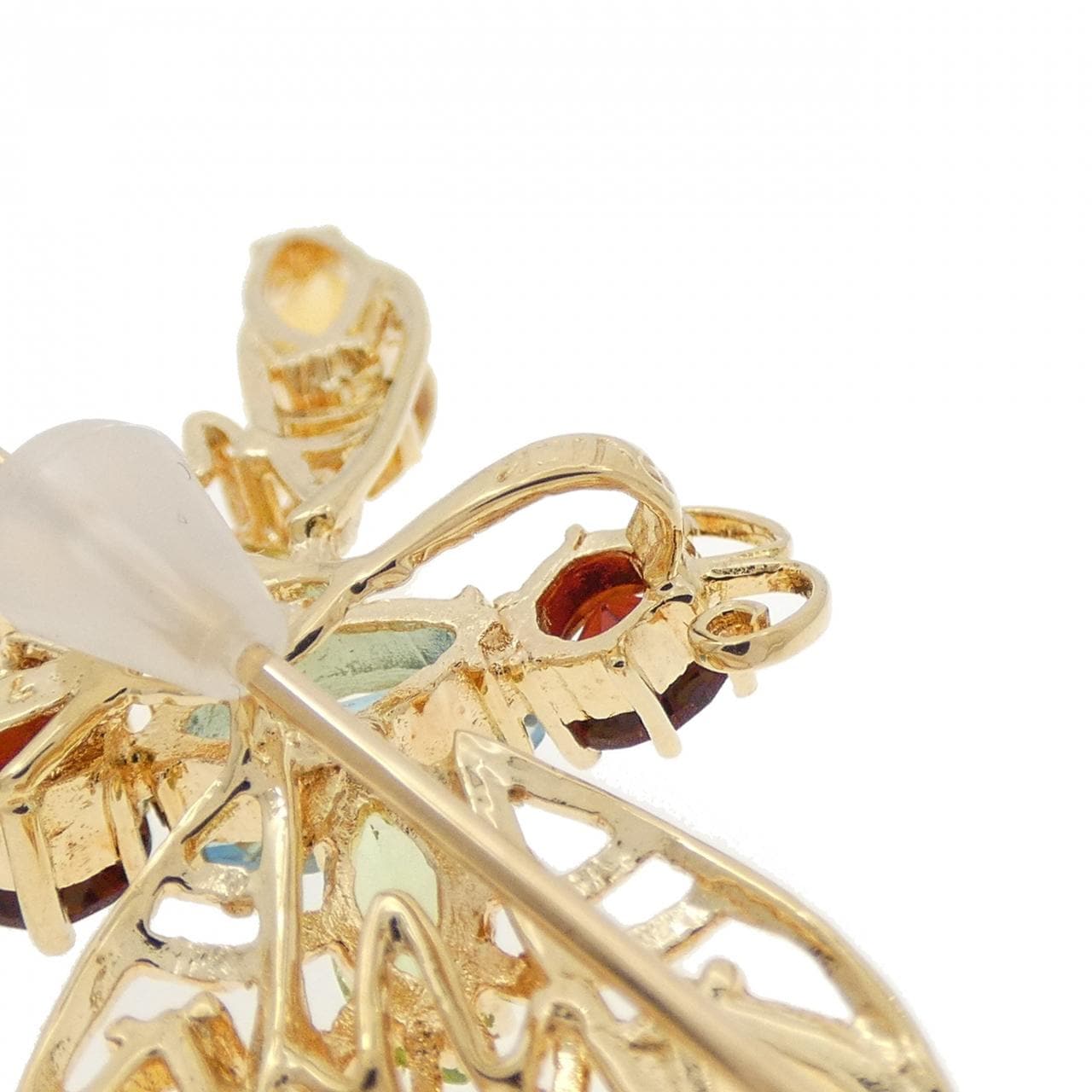 ポンテヴェキオ トンボ カラーストーン ブローチ