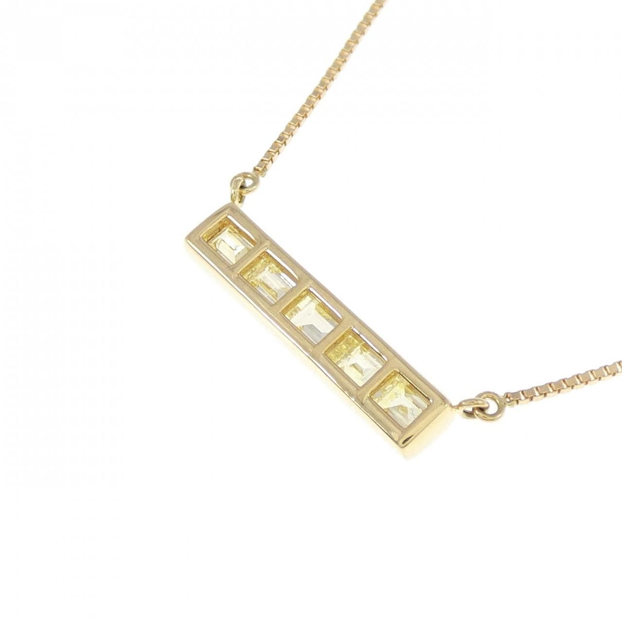 [BRAND NEW] K18YG Diamond necklace 0.50CT