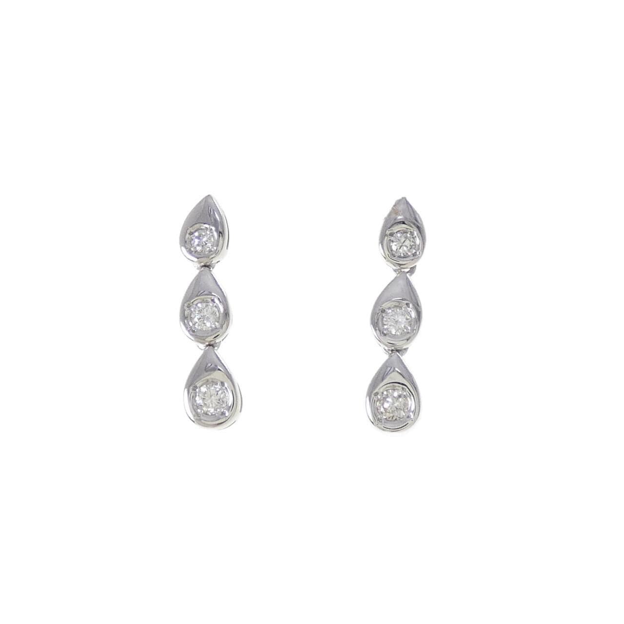 PT900 ダイヤモンド ピアス 0.30CT