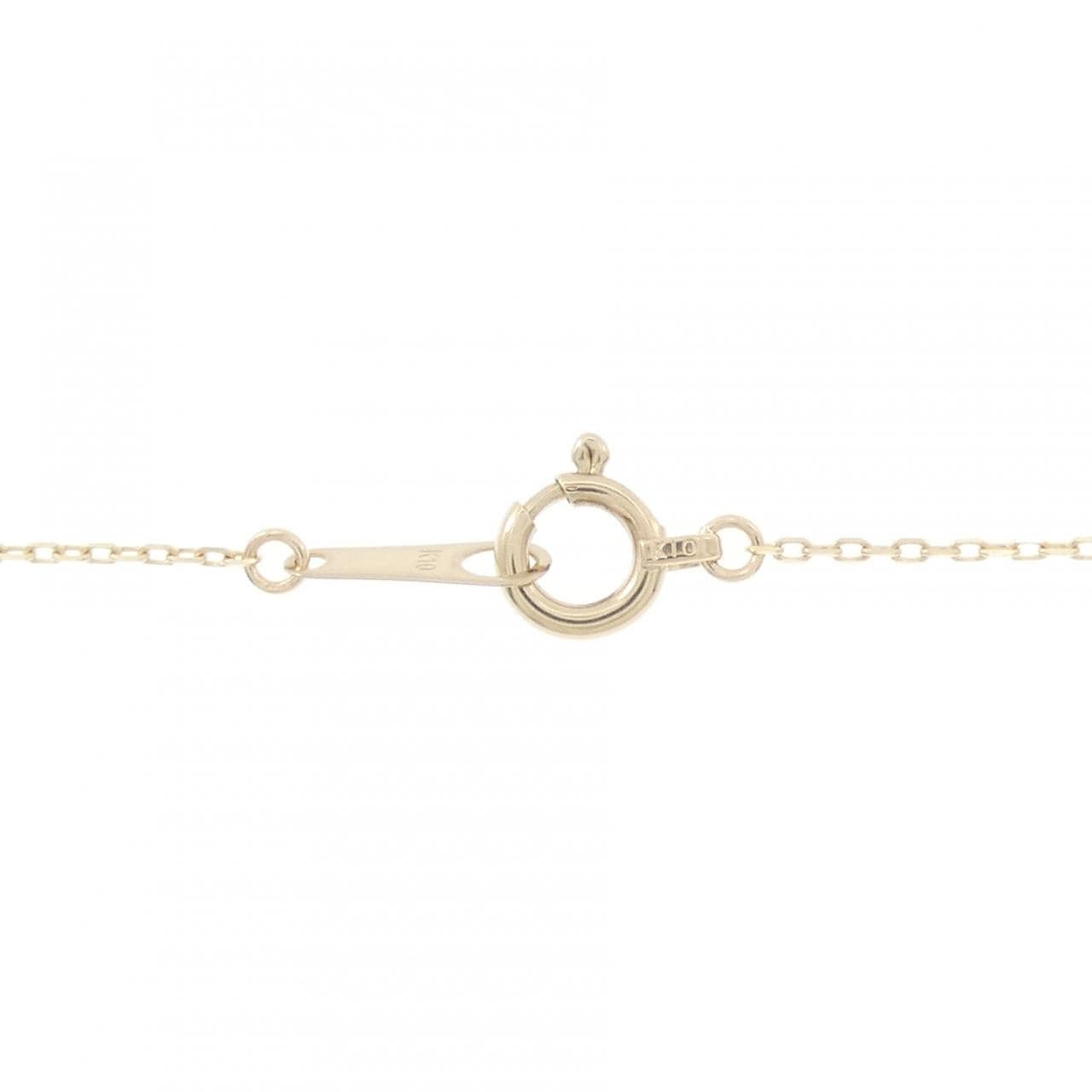 【リメイク】K10YG クロス ダイヤモンド ネックレス 0.10CT