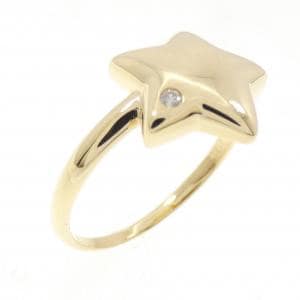 K18YG スター ダイヤモンド リング 0.02CT
