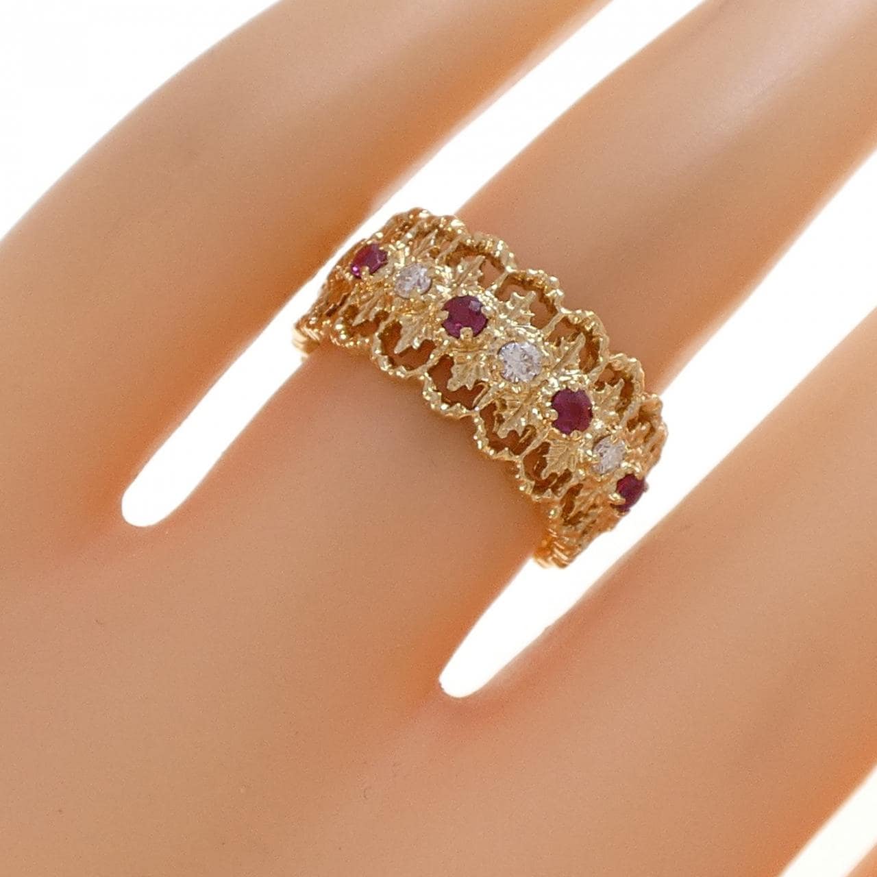 K18YG ルビー リング