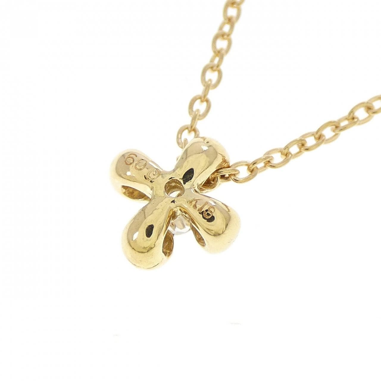 K18YG ダイヤモンド ネックレス 0.09CT