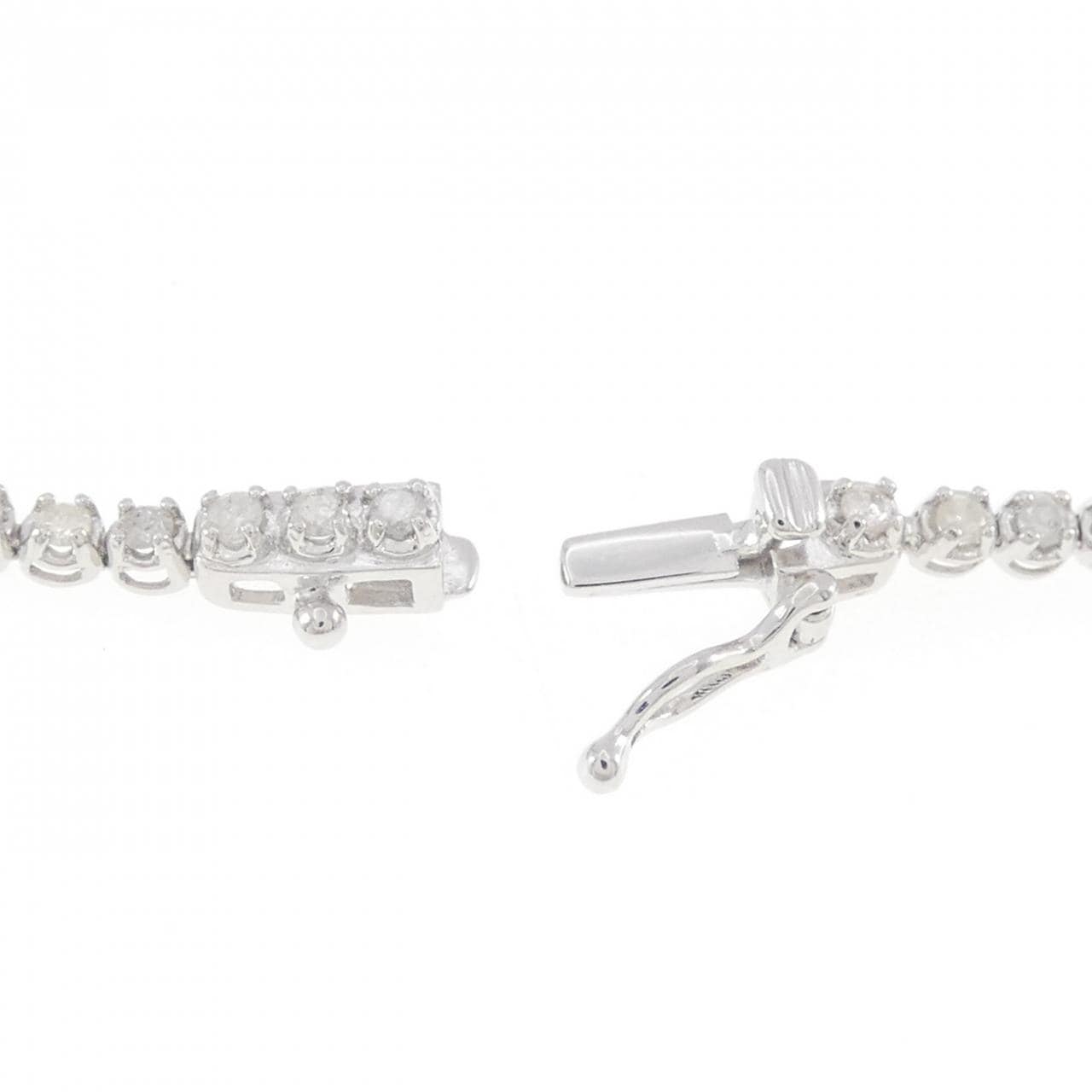 K14WG ダイヤモンド ブレスレット 1.00CT