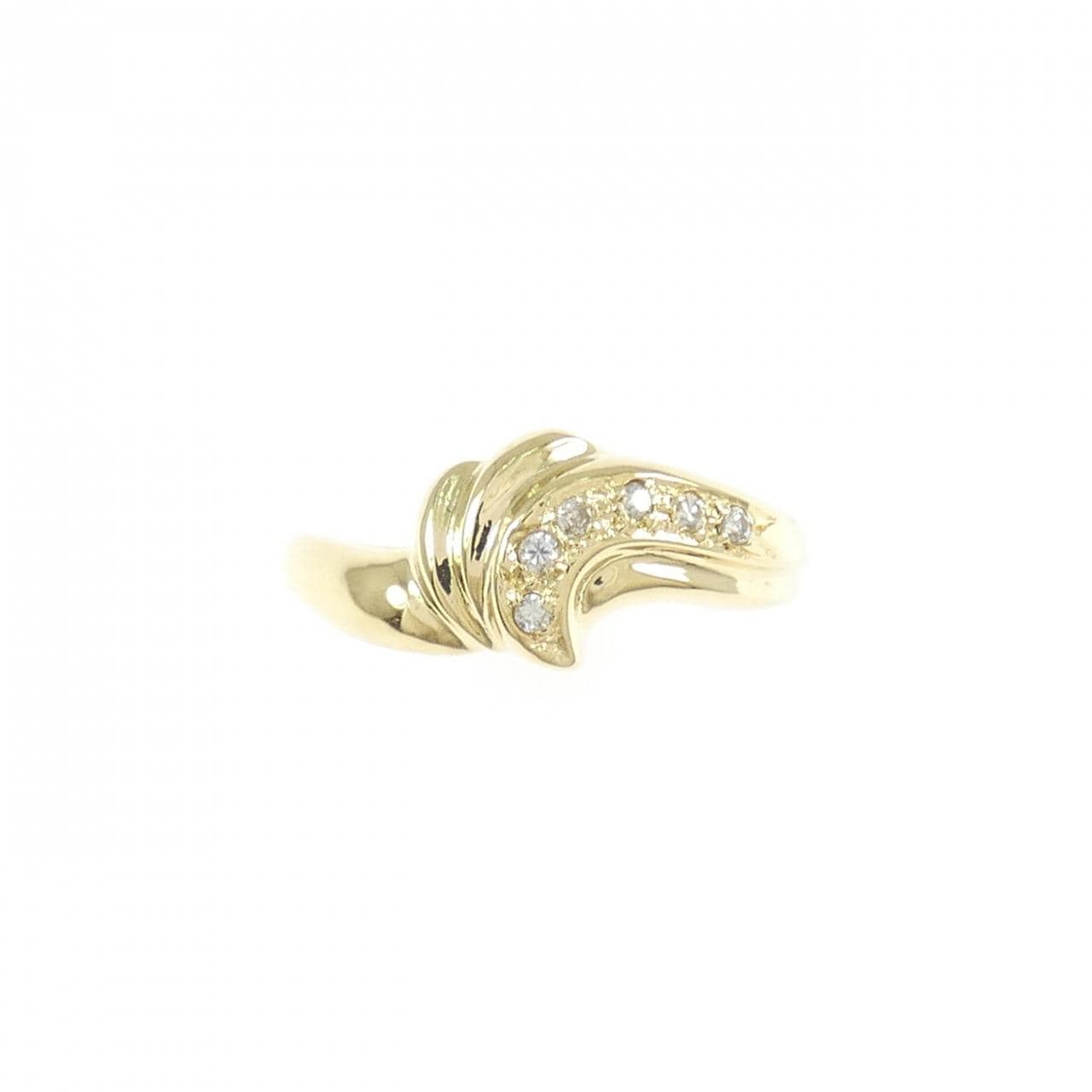 K18YG ダイヤモンド ピンキーリング 0.04CT