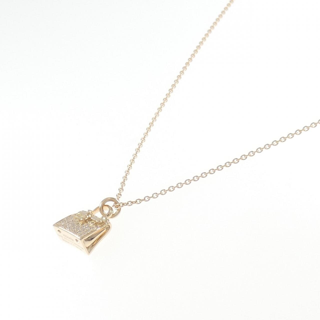HERMES Kelly Necklace 0.21CT