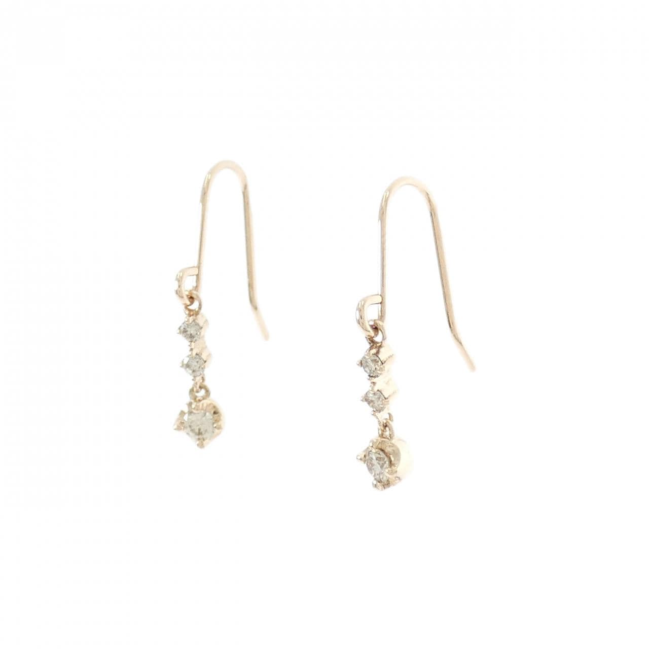 4゜C ダイヤモンド ピアス
