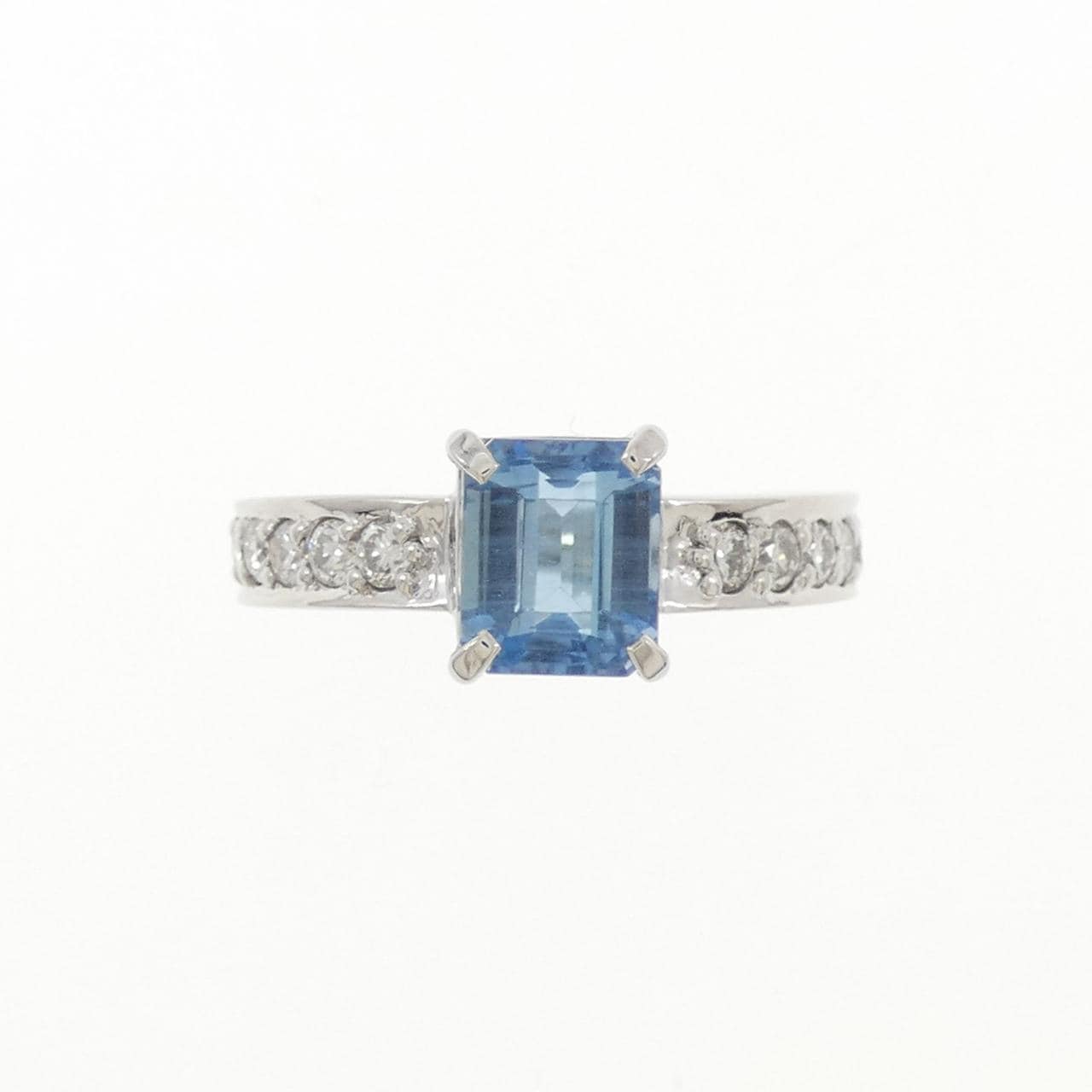 PT900 アクアマリン リング 1.70CT