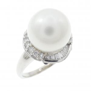 PT900 白蝶パール リング 11.2mm