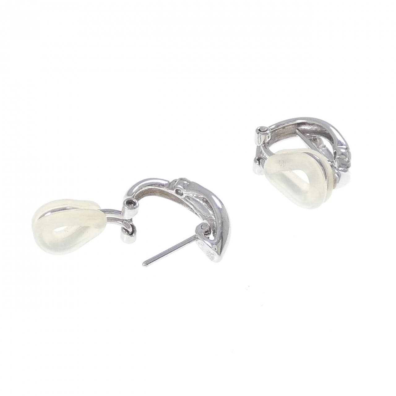 PT900/K18WG ダイヤモンド ピアス/イヤリング 0.20CT