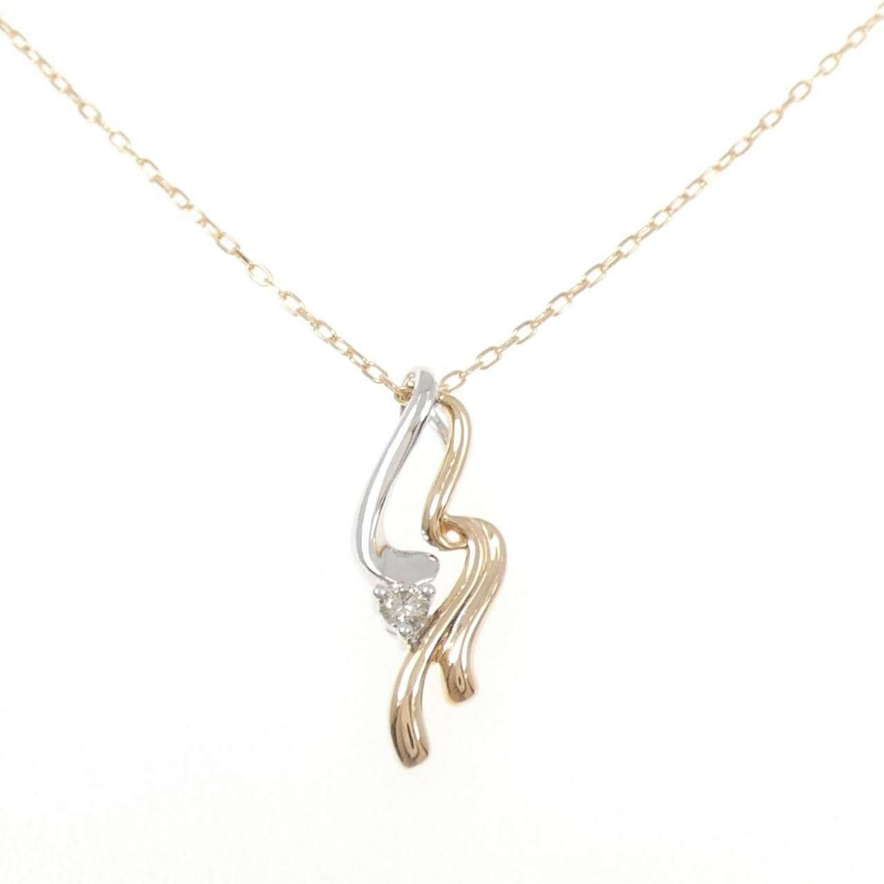 K18PG/K18WG ダイヤモンド ネックレス 0.06CT