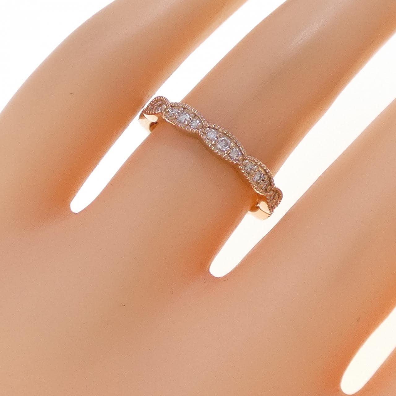 K18PG ダイヤモンド リング 0.30CT