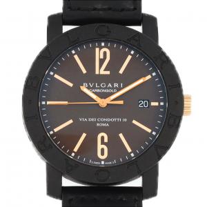 【ノーメンテナンス還元価格】ブルガリ ブルガリブルガリカーボンゴールド BB40CL/BBP40C11CGLD カーボン 自動巻