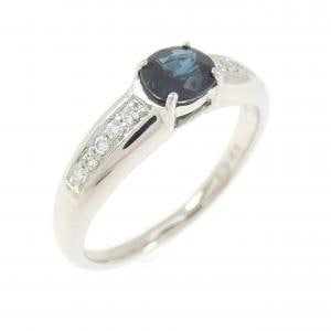 K18WG サファイヤ リング 0.62CT