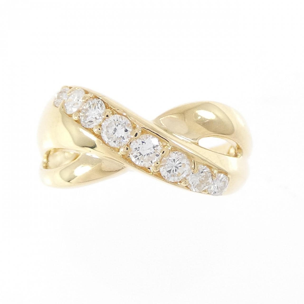 K18YG ダイヤモンド リング 0.41CT