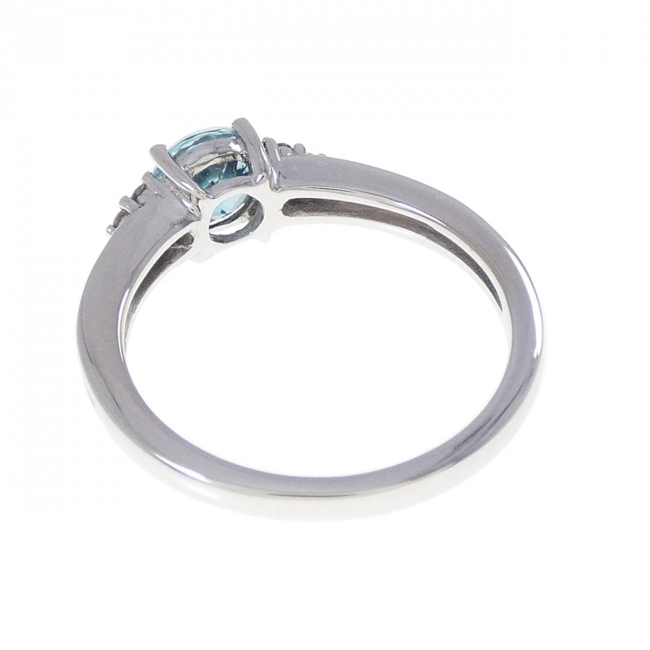 K18WG ジルコン リング 0.74CT