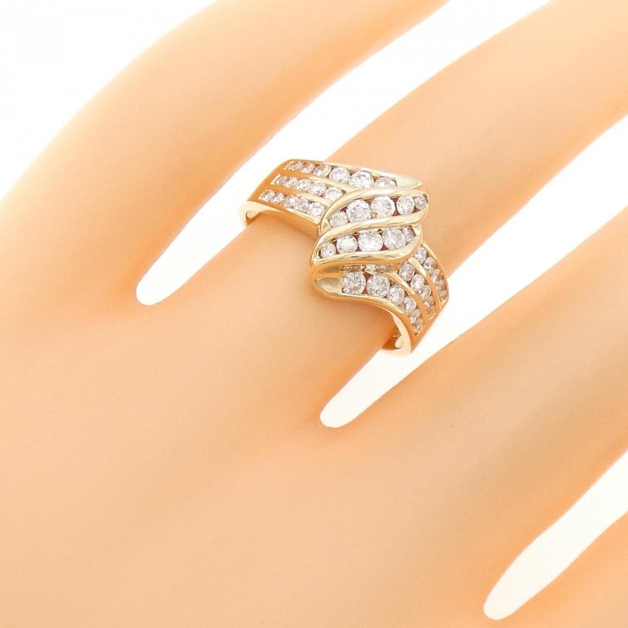 K18YG ダイヤモンド リング 0.63CT