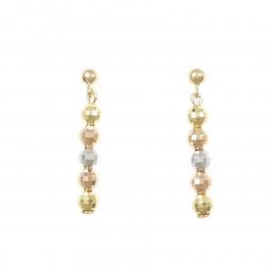 K18スリーカラー ピアス