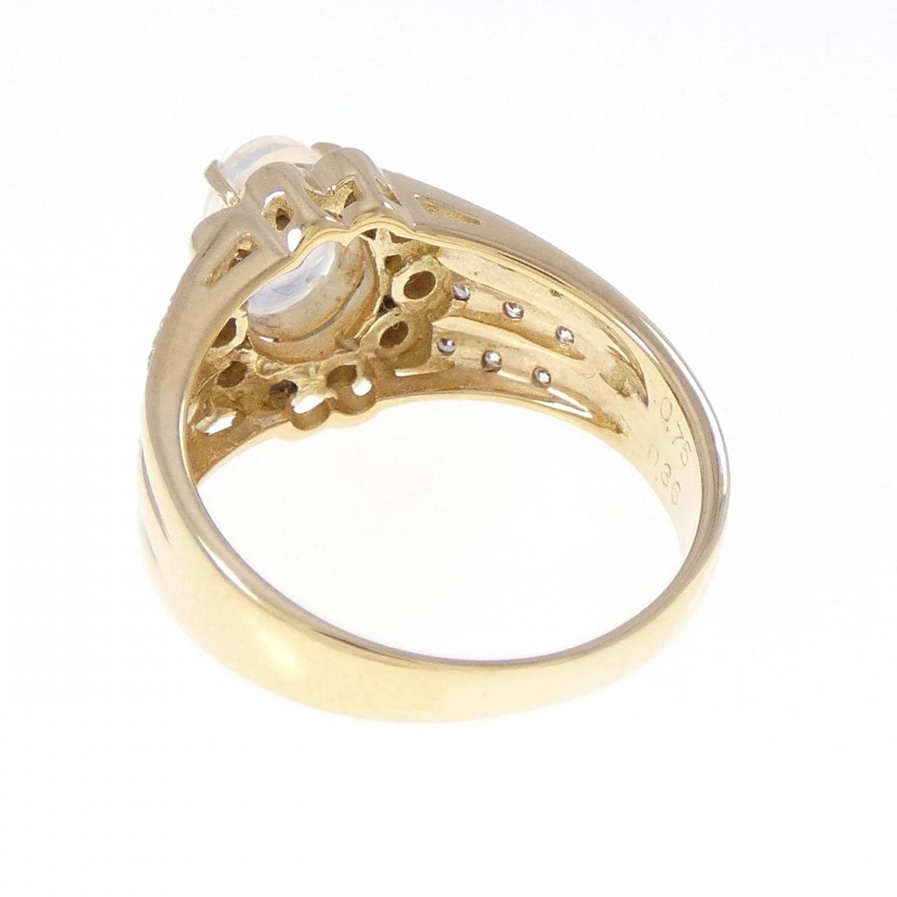 K18YG オパール リング 0.75CT