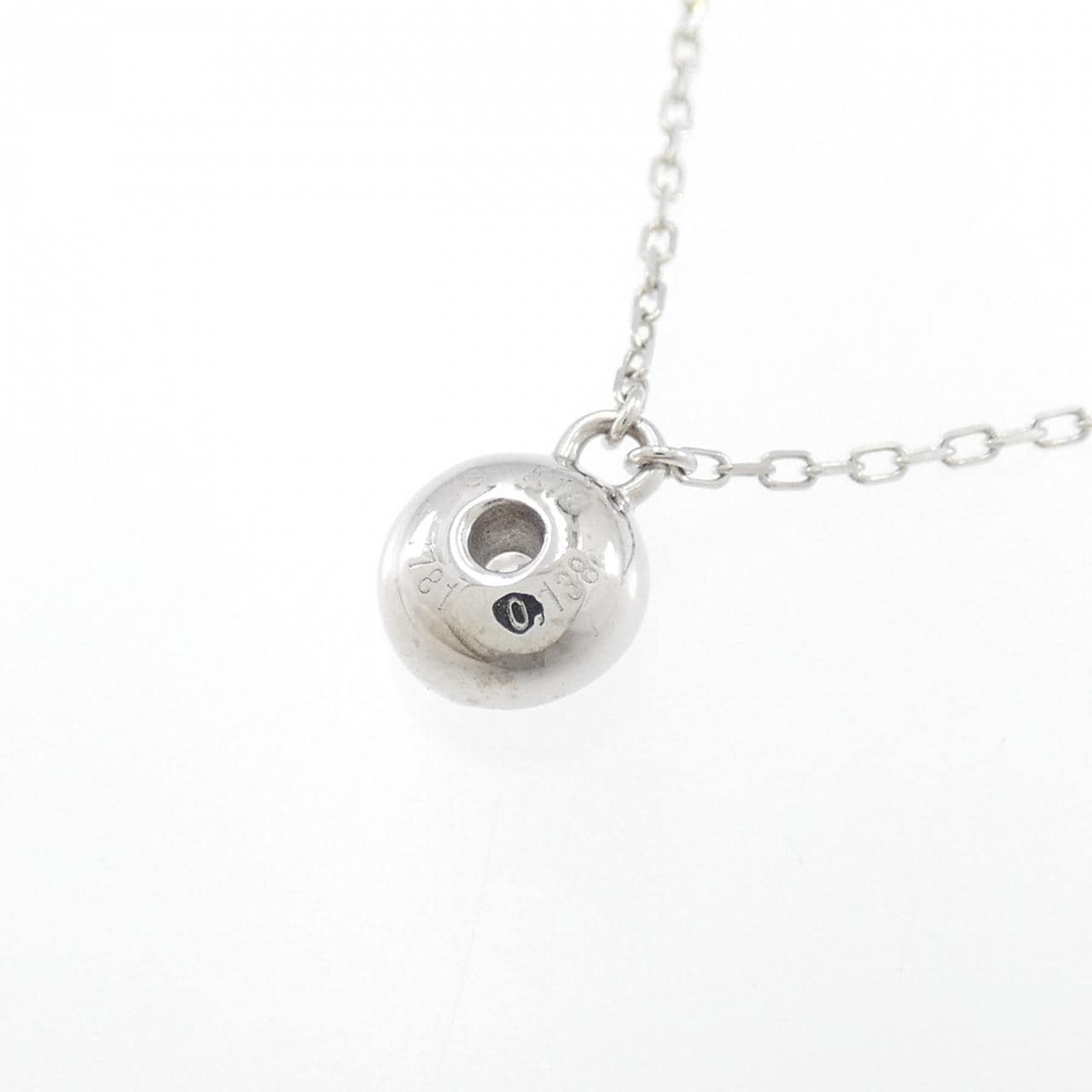 K18WG ダイヤモンド ネックレス 0.138CT