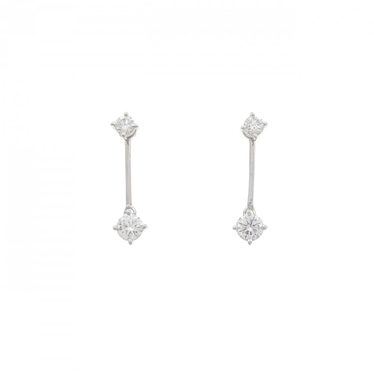 PT900 2WAY ダイヤモンド ピアス 0.30CT