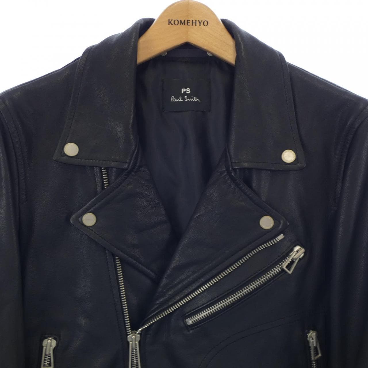 ピーエスポールスミス PS Paul Smith レザーライダースジャケット