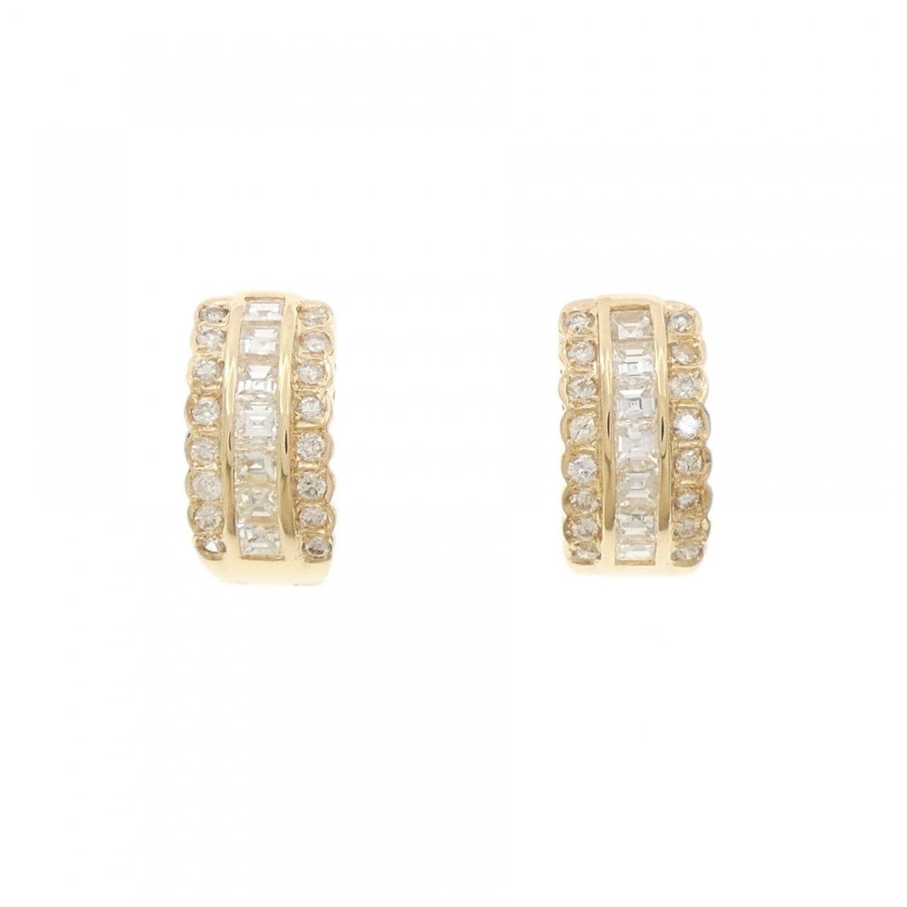 750YG ダイヤモンド ピアス 1.36CT