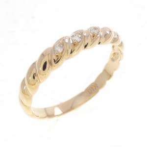 K18YG ダイヤモンド リング 0.04CT