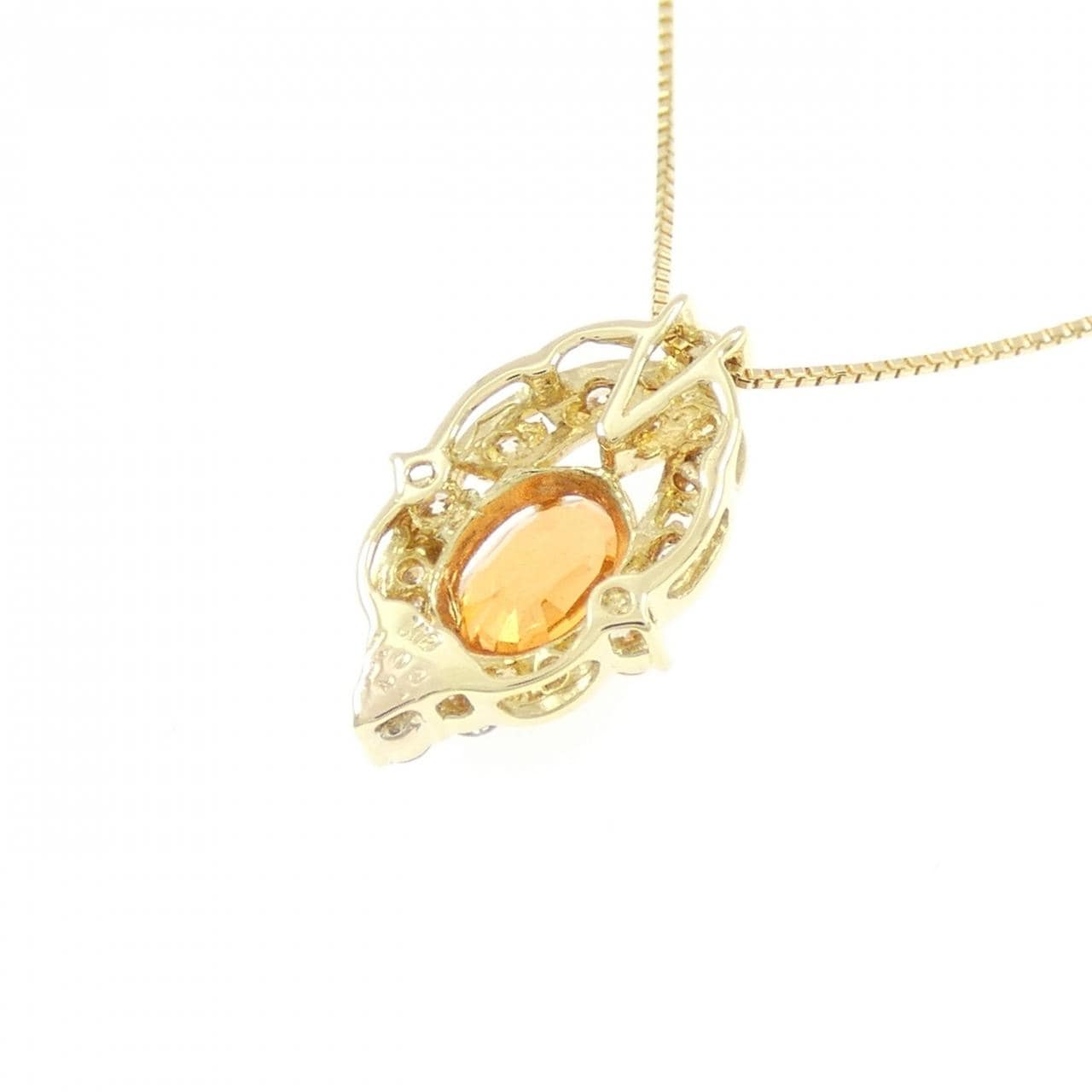 K18YG ガーネット ネックレス 1.03CT
