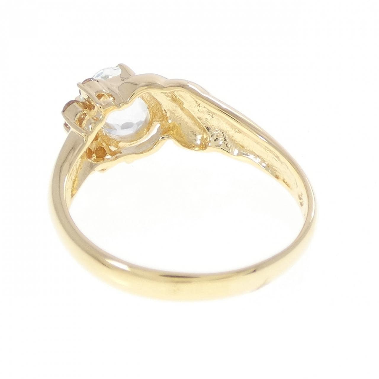 K18YG アクアマリン リング 0.60CT