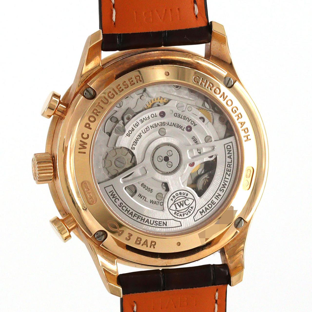 【ノーメンテナンス還元価格】IWC ポルトギーゼクロノグラフ RG IW371611 PG･RG 自動巻