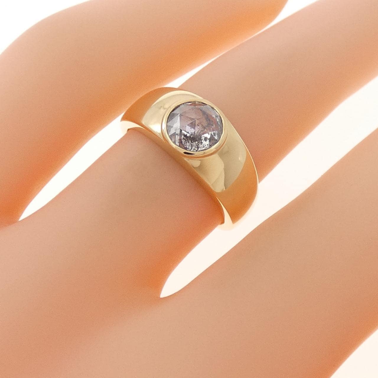 K18YG ダイヤモンド リング 0.97CT