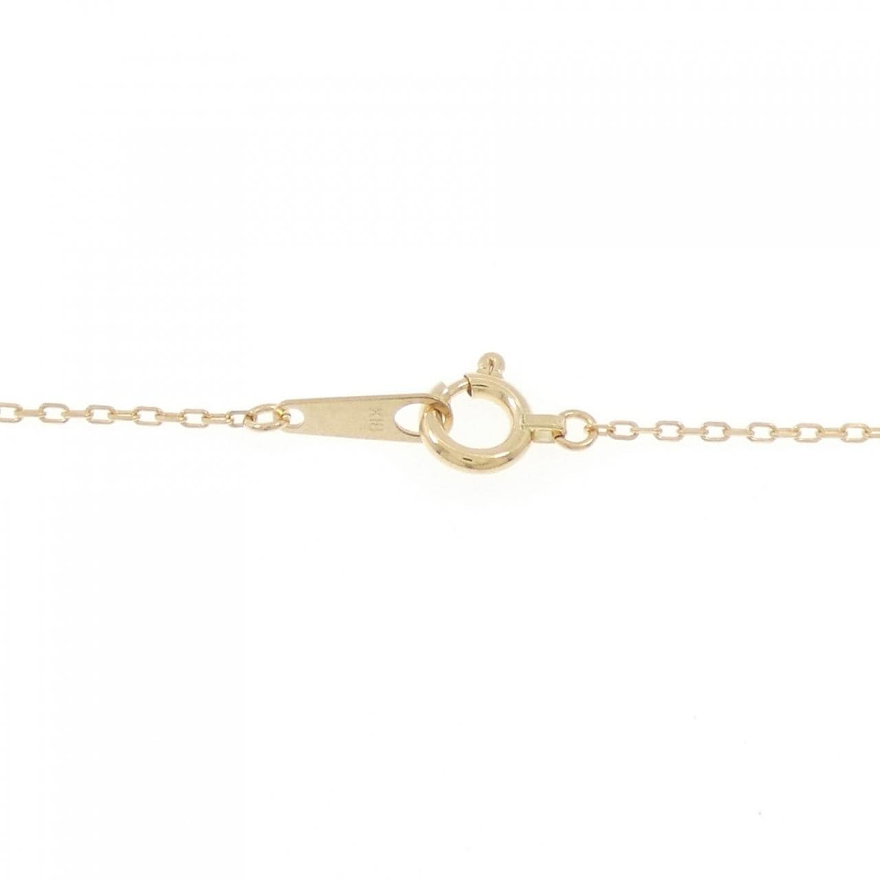 K18YG ムーン ダイヤモンド ネックレス 0.30CT