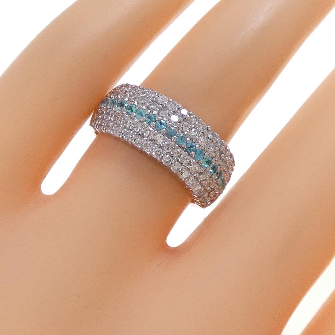 K14WG トルマリン リング 0.20CT