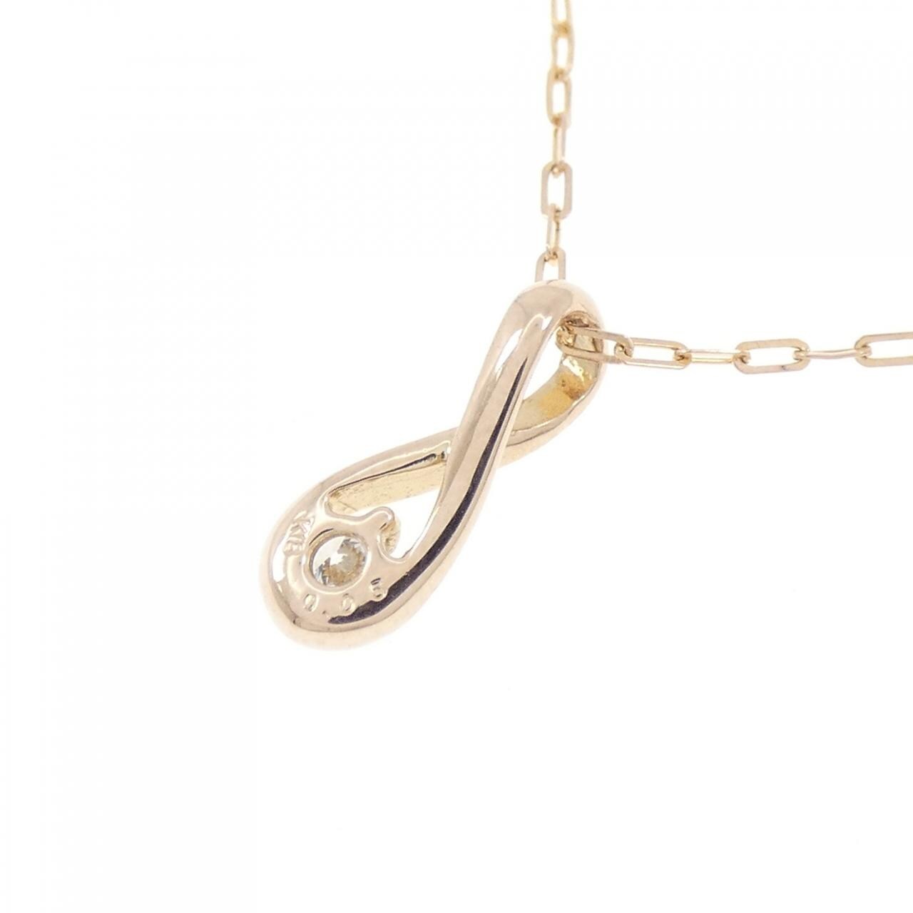 K18PG ダイヤモンド ネックレス 0.05CT