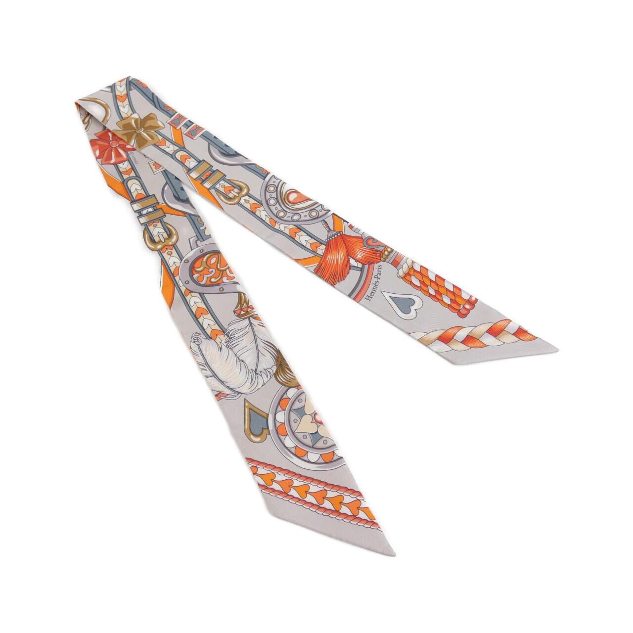 HERMES HARNAIS DE COEUR Twilly 064090S Scarf