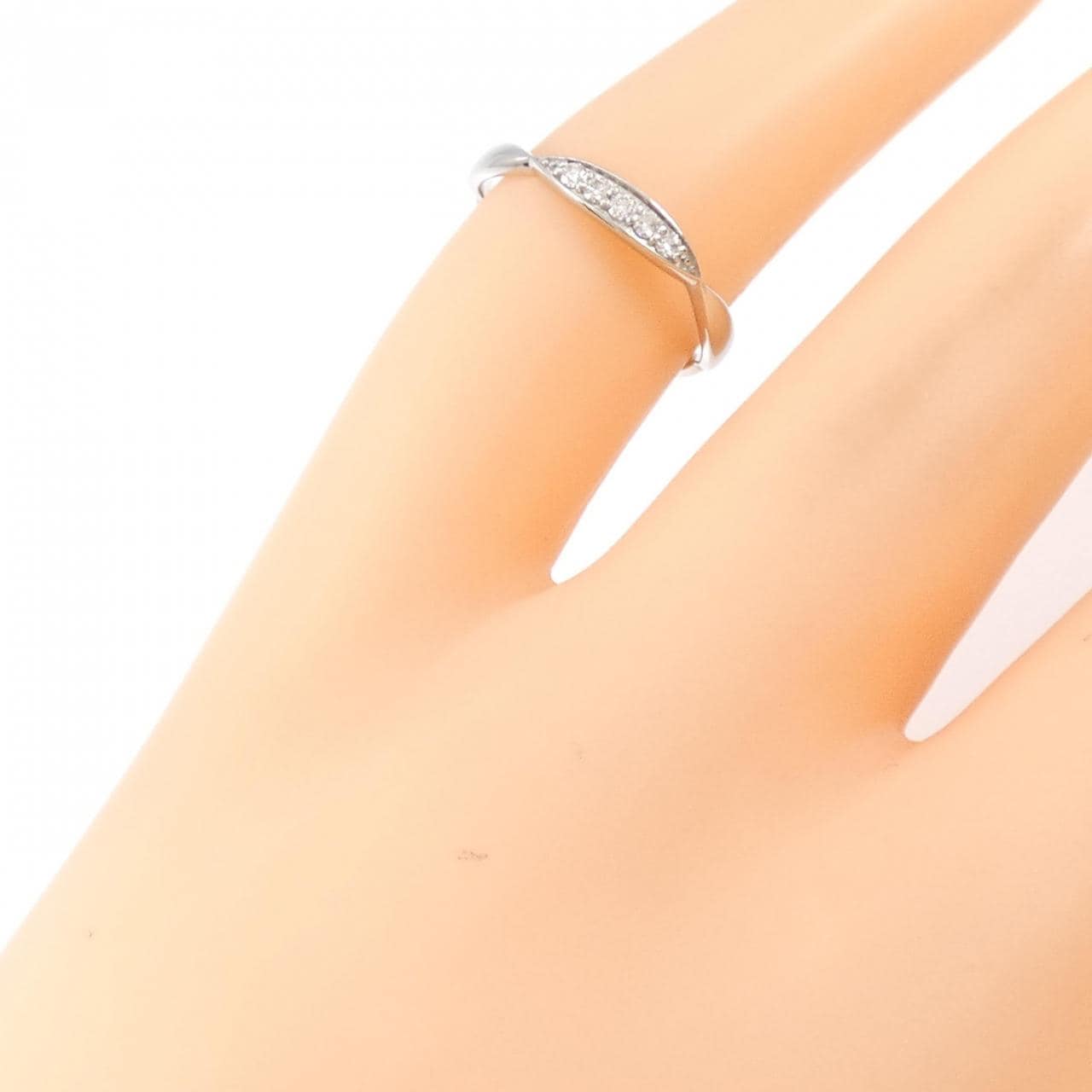 PT ダイヤモンド ピンキー リング 0.04CT