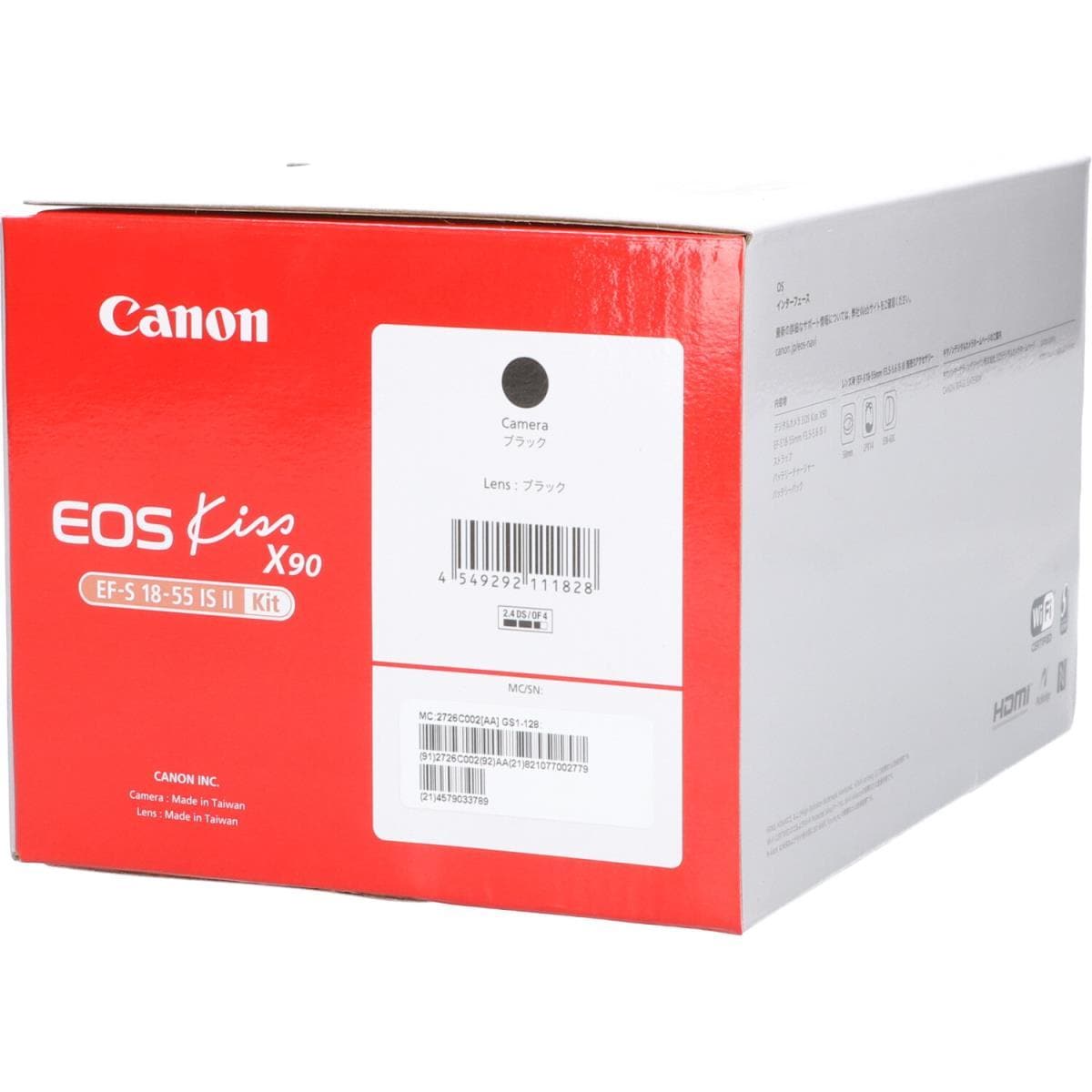 【未使用品】ＣＡＮＯＮ　ＥＯＳ　ＫＩＳＳ　Ｘ９０　１８－５５ＩＳⅡＫＩＴ