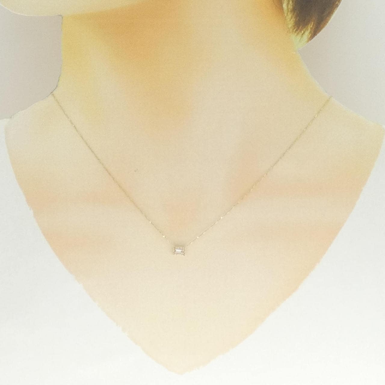 K10YG ダイヤモンド ネックレス 0.07CT