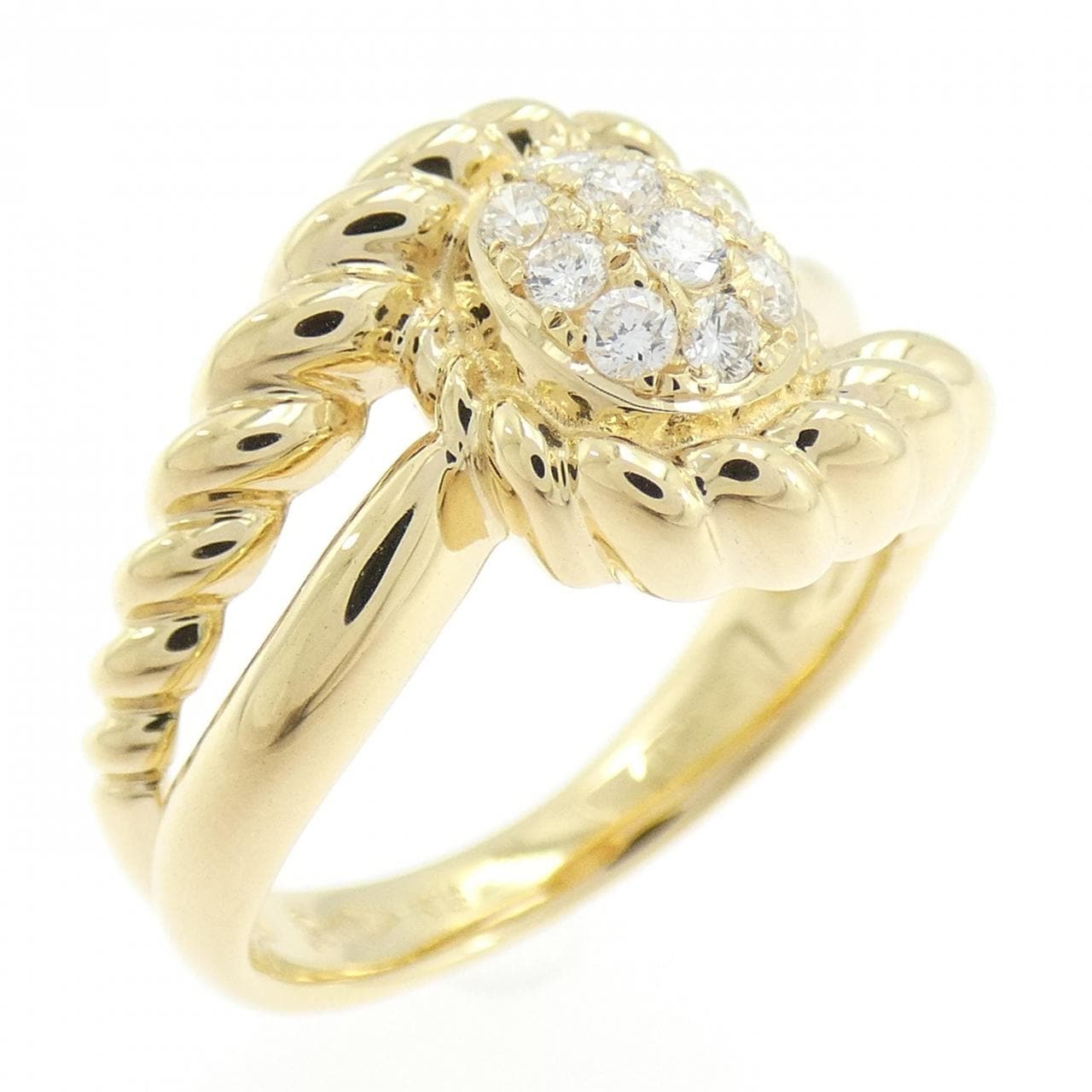 K18YG ダイヤモンド リング 0.22CT